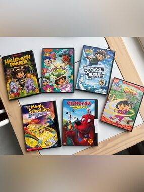 Dora the Explorer, Diego, Clifford Movie, Magic School Bus Space Kids DVD